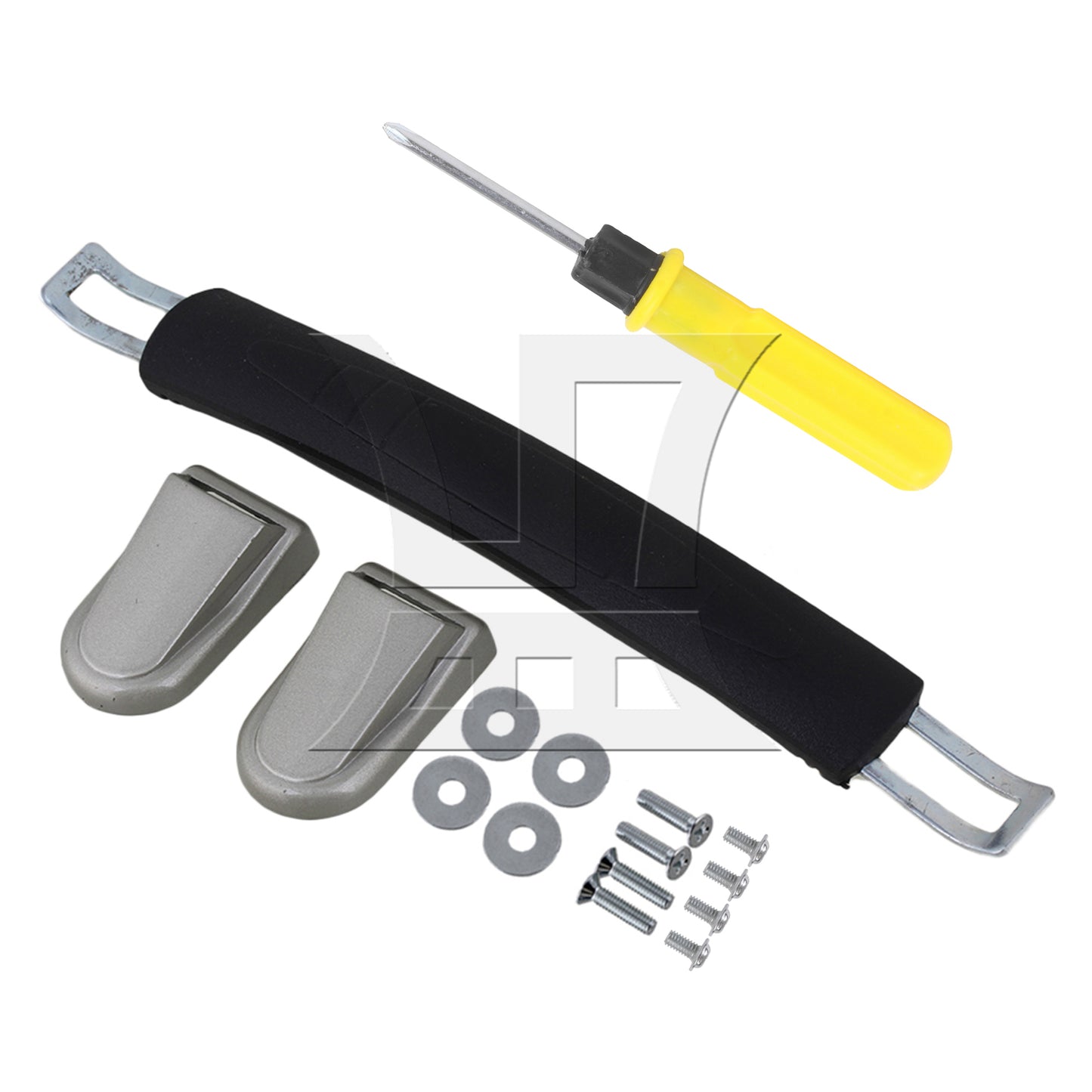 BQLZR Luggage Carry Plastic Handle with Screws Caps 15cm Spare Strap Handle