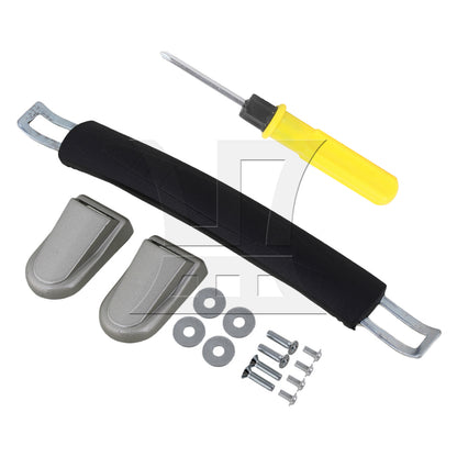 BQLZR Luggage Carry Plastic Handle with Screws Caps 15cm Spare Strap Handle