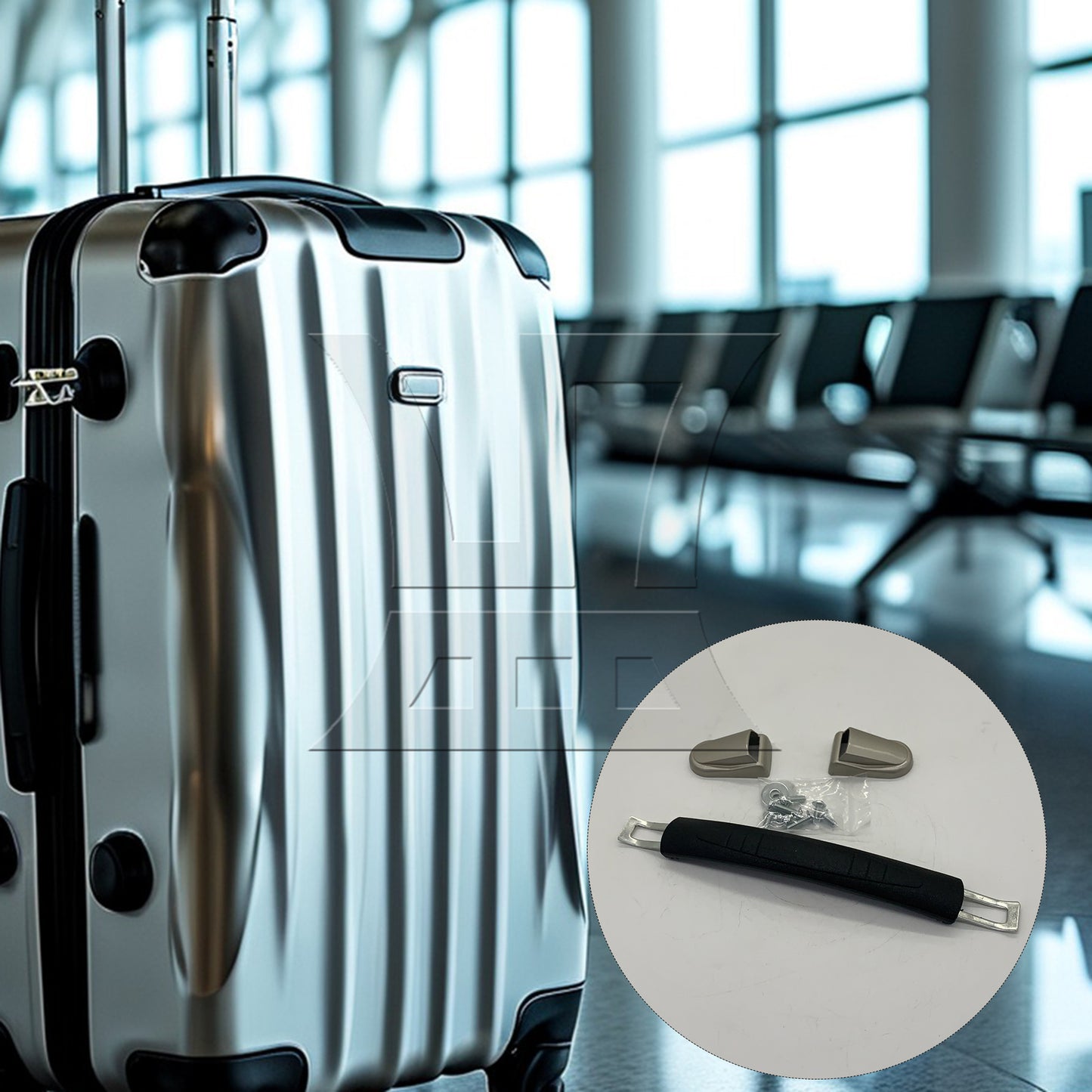 BQLZR Luggage Carry Plastic Handle with Screws Caps 15cm Spare Strap Handle