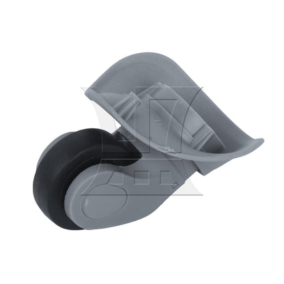 BQLZR 2Pieces Grey Plastic DIY Luggage Swivel Wheel 9.1cmx9.7x4.9cm BQLZR