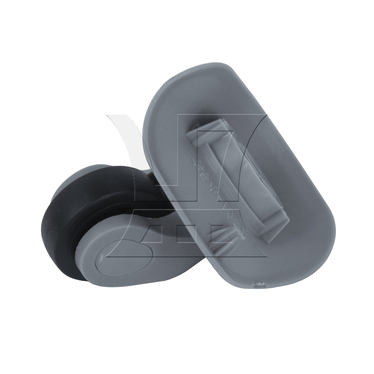 BQLZR 2Pieces Grey Plastic DIY Luggage Swivel Wheel 9.1cmx9.7x4.9cm BQLZR