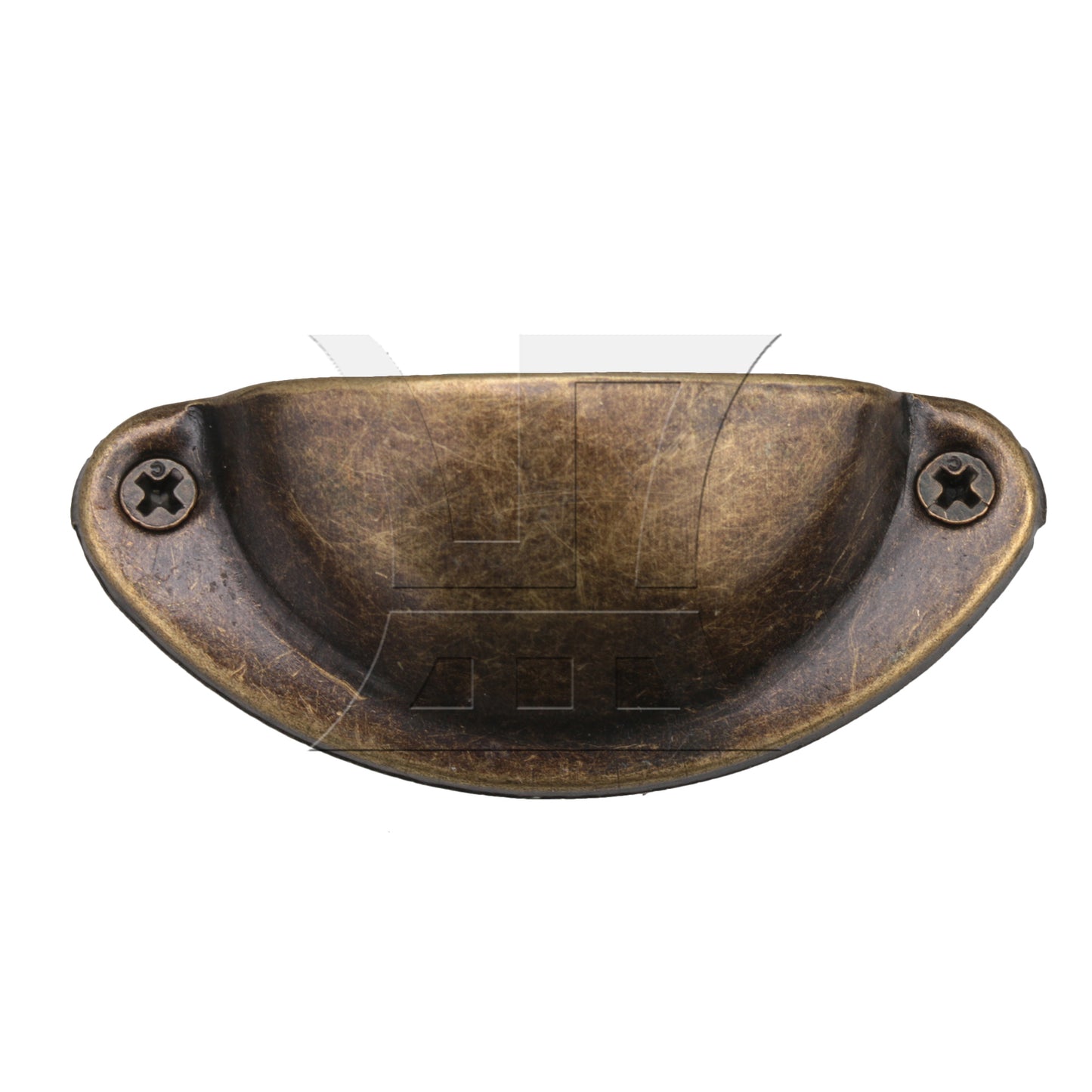 BQLZR Green Semicircle Shape Vintage Drawer Pull Handle with Screws BQLZR