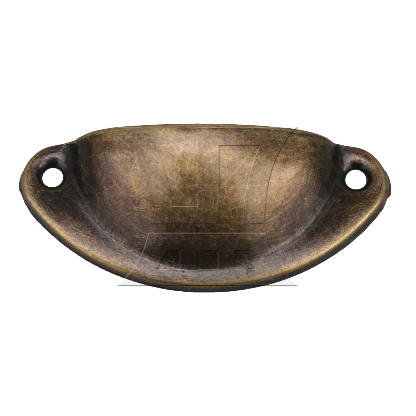 BQLZR Green Semicircle Shape Vintage Drawer Pull Handle with Screws BQLZR