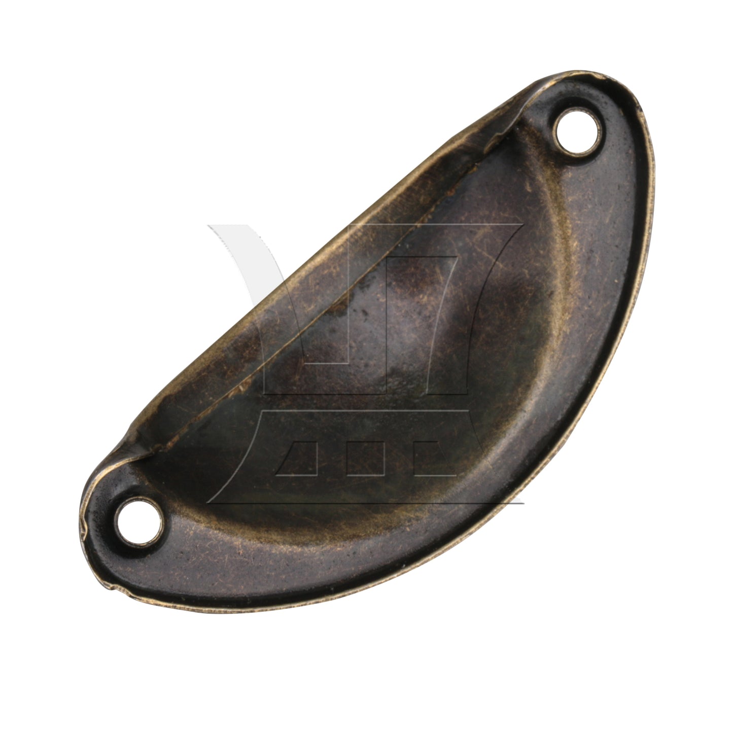 BQLZR Green Semicircle Shape Vintage Drawer Pull Handle with Screws BQLZR