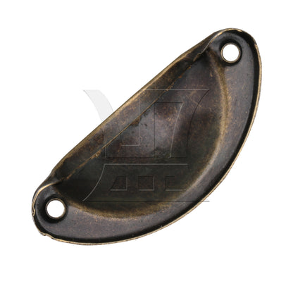 BQLZR Green Semicircle Shape Vintage Drawer Pull Handle with Screws BQLZR