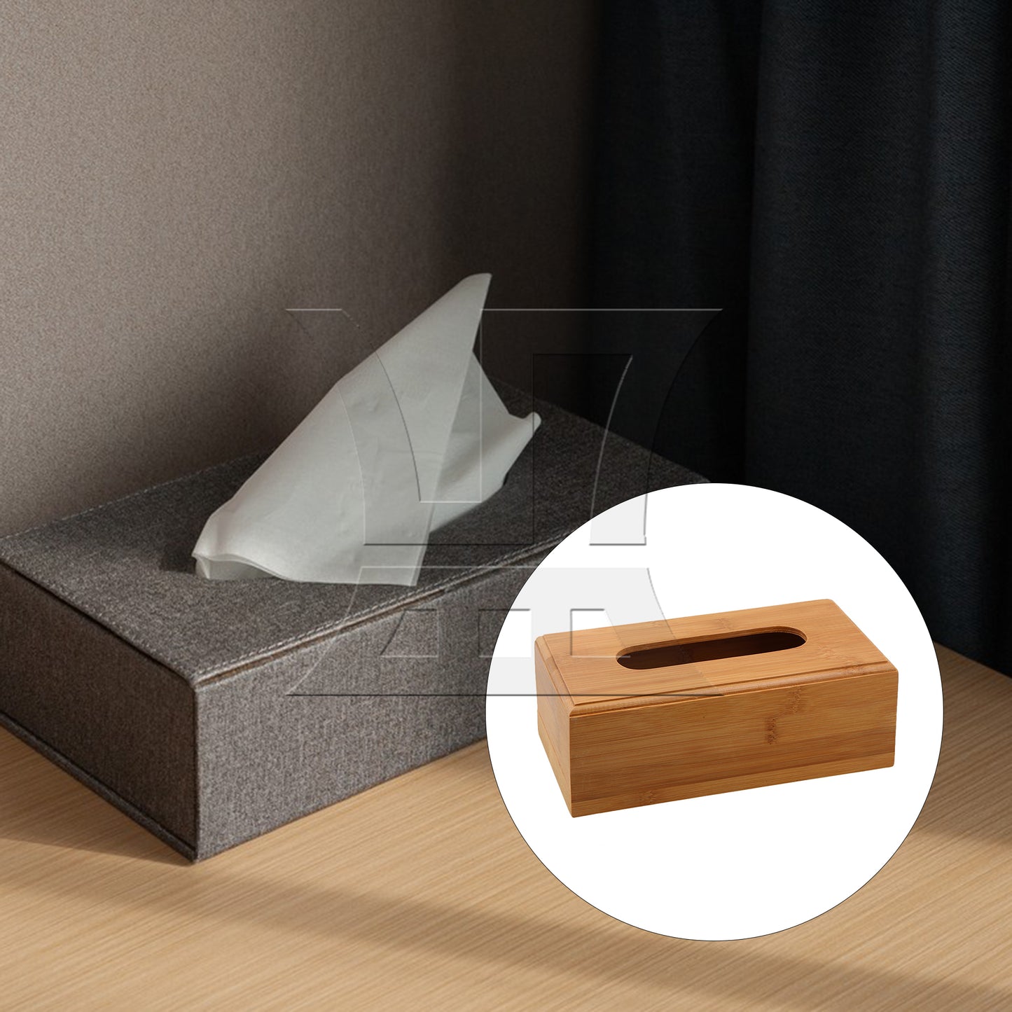 BQLZR 230MM BQLZR Draw-out Type Home Office Bamboo Case Cover Holder