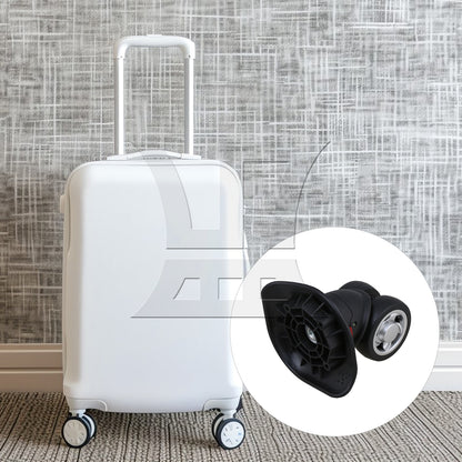 BQLZR Black 10.8x9.9x4.7cm Left & Right Luggage Suitcase Wheels DIY