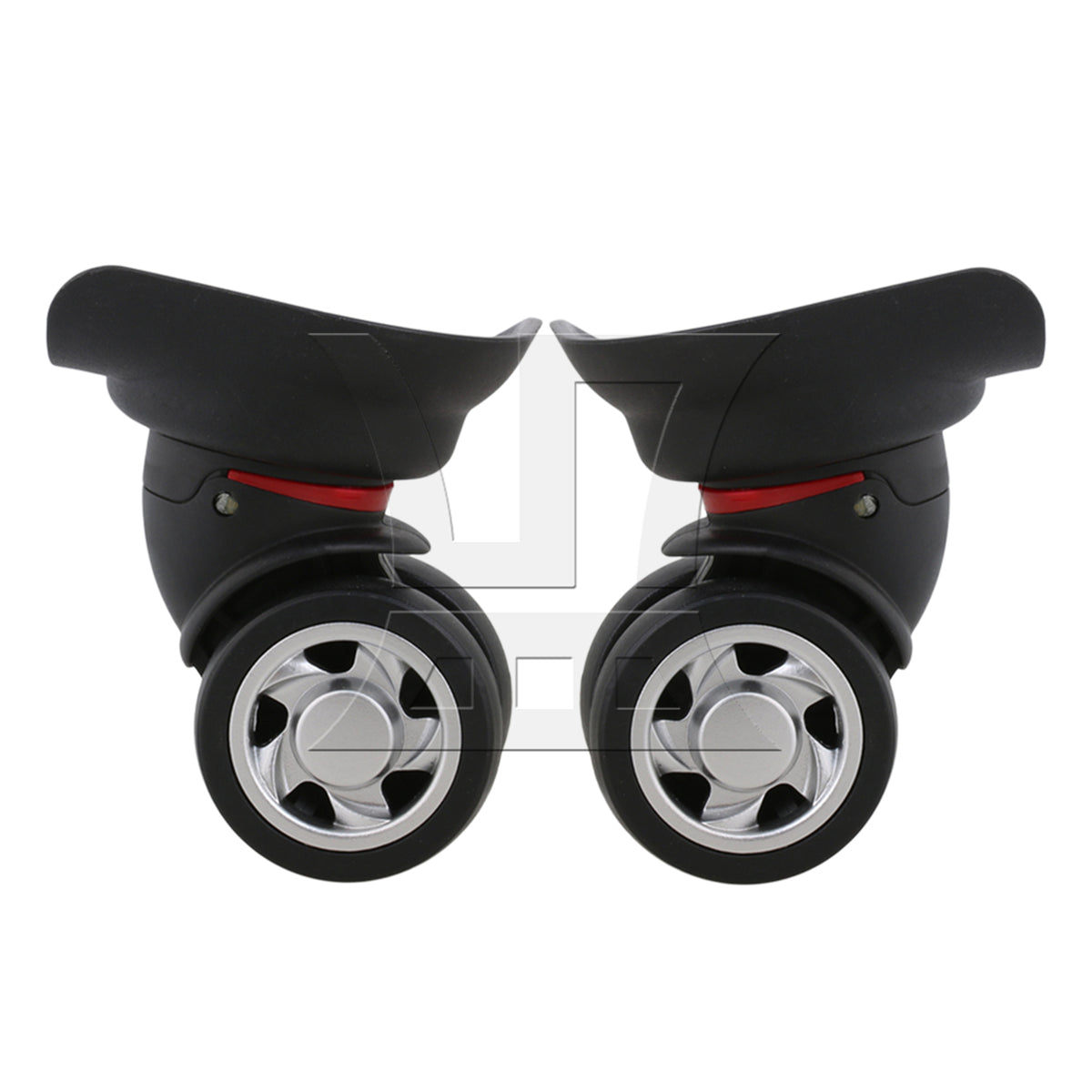 BQLZR Black 10.8x9.9x4.7cm Left & Right Luggage Suitcase Wheels DIY