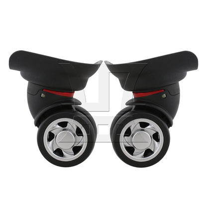 BQLZR Black 10.8x9.9x4.7cm Left & Right Luggage Suitcase Wheels DIY