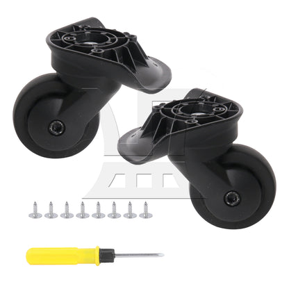 BQLZR Suitcase Luggage Replacement Swivel Casters Mute Wheel 2.95 Inches W076 Set