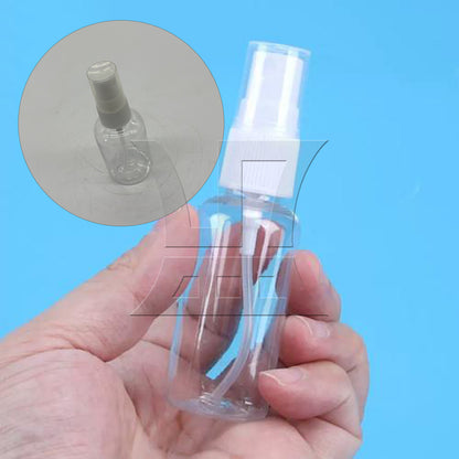 BQLZR  White Transparent Plastic Perfume Atomizer Empty Spray Bottle 50ml
