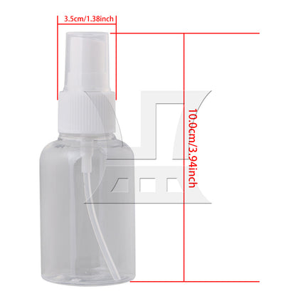 BQLZR  White Transparent Plastic Perfume Atomizer Empty Spray Bottle 50ml