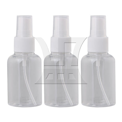 BQLZR  White Transparent Plastic Perfume Atomizer Empty Spray Bottle 50ml