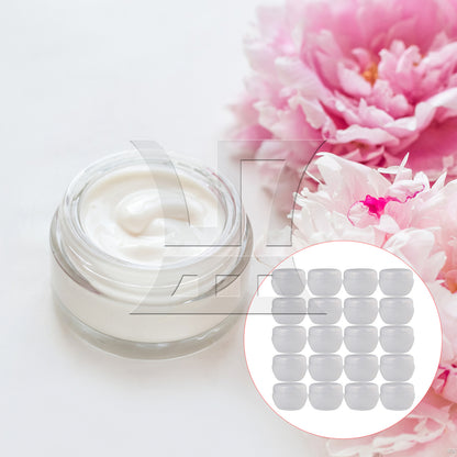 BQLZR 20x Plastic Pot Jars Empty Eyeshadow Lip Balm Container 20g