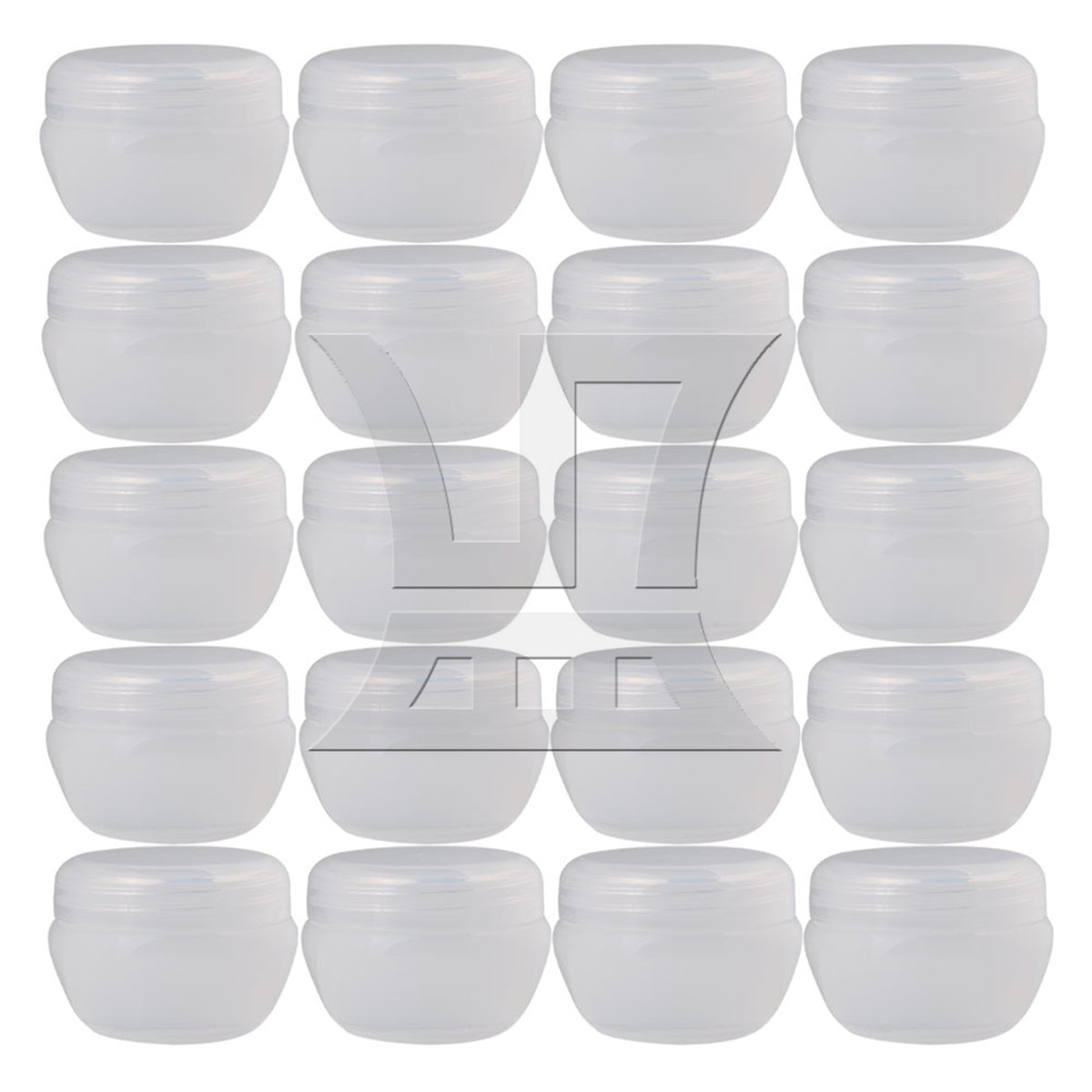 BQLZR 20x Plastic Pot Jars Empty Eyeshadow Lip Balm Container 20g