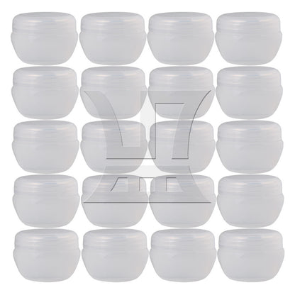 BQLZR 20x Plastic Pot Jars Empty Eyeshadow Lip Balm Container 20g