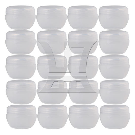 BQLZR 20x Plastic Pot Jars Empty Eyeshadow Lip Balm Container 20g