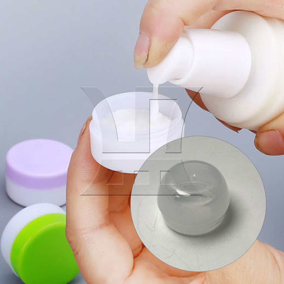 BQLZR 20x Plastic Pot Jars Empty Eyeshadow Lip Balm Container 20g