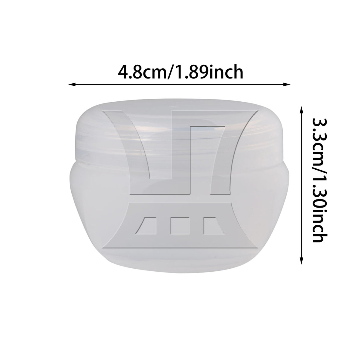 BQLZR 20x Plastic Pot Jars Empty Eyeshadow Lip Balm Container 20g