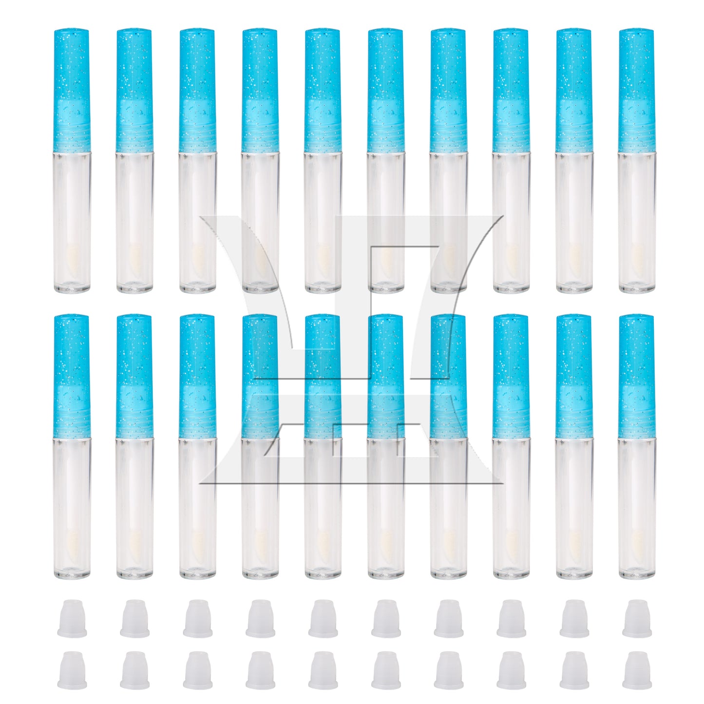 BQLZR 20Pcs 1.3ml Empty Lip Gloss Tube Lip Balm Bottle Container Makeup Tools