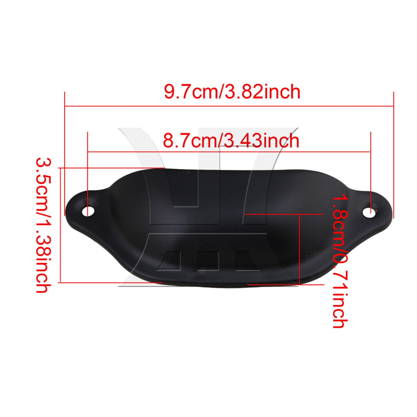 BQLZR Semicircle Shape Furniture Hardware Pull Handle for Cabinet Drawer