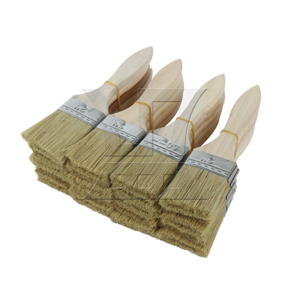 BQLZR Thick Wood Color Handle Brush for Window Frames and Sills 2 Inches