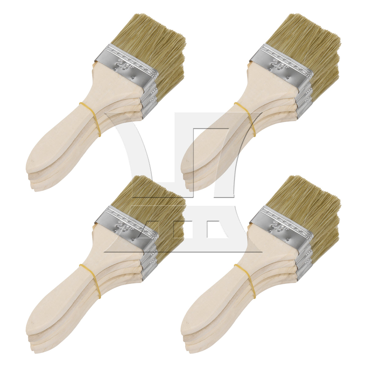 BQLZR Chip Paint Brush with Wooden Handle 2.5" Soft Craft Brushes for DIY