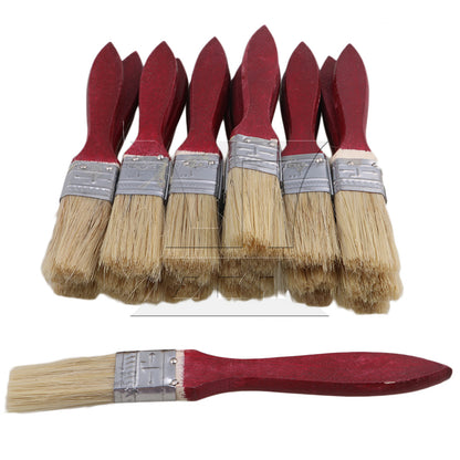 BQLZR Thick Mahogany Handle Paint Brushes for Painting Tools 1 Width Set