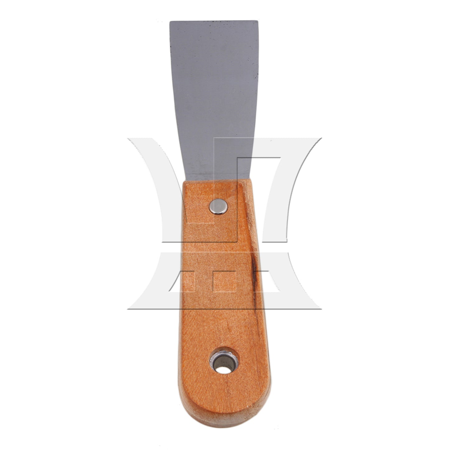 BQLZR Wooden Handle Stainless Steel Putty Heat-treated 1.5inch