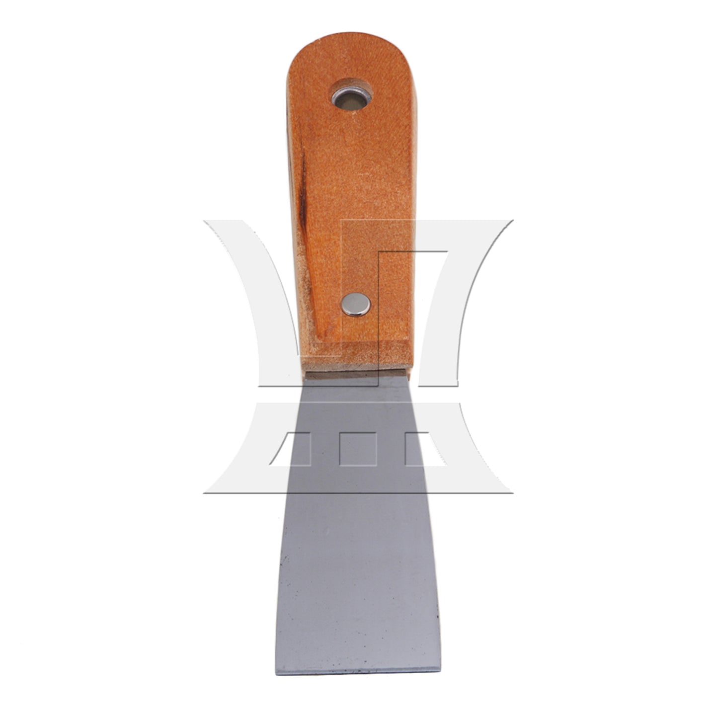 BQLZR Wooden Handle Stainless Steel Putty Heat-treated 1.5inch