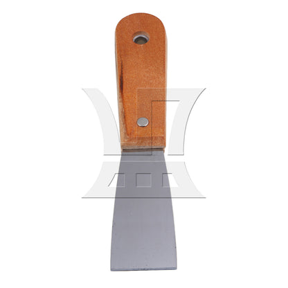 BQLZR Wooden Handle Stainless Steel Putty Heat-treated 1.5inch