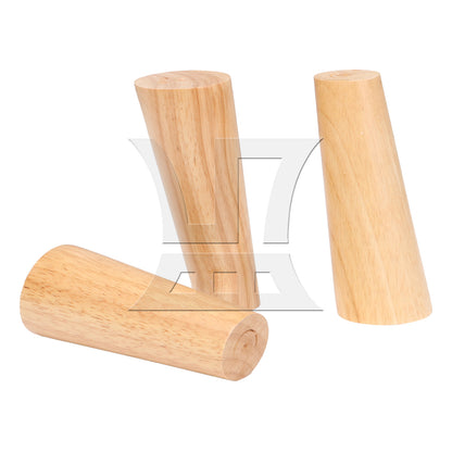 BQLZR 4 Pieces Wooden Furniture Leg Bed Table Feet for Home Sofa 150mm Wood Color