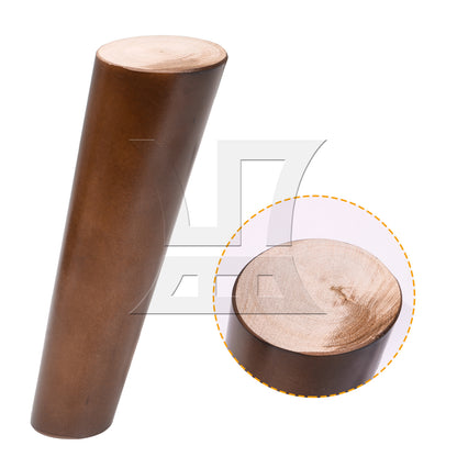 BQLZR  Solid Wood Furniture Leg & Plate & Screw & Pad 7.09 inch Walnut Color