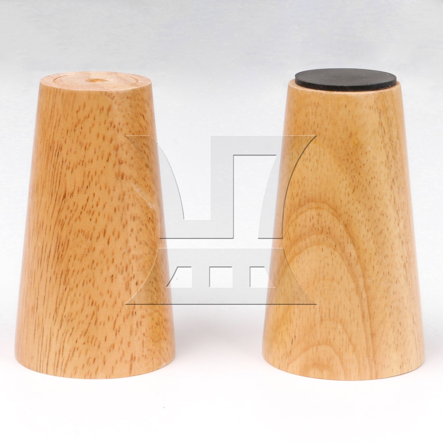 BQLZR Wooden Furniture Legs w/ Plates Screws for Sofa Table 100x60mm