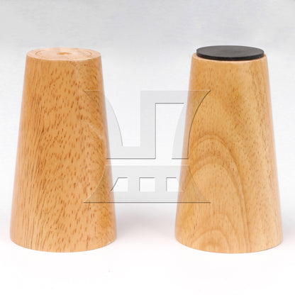 BQLZR Wooden Furniture Legs w/ Plates Screws for Sofa Table 100x60mm