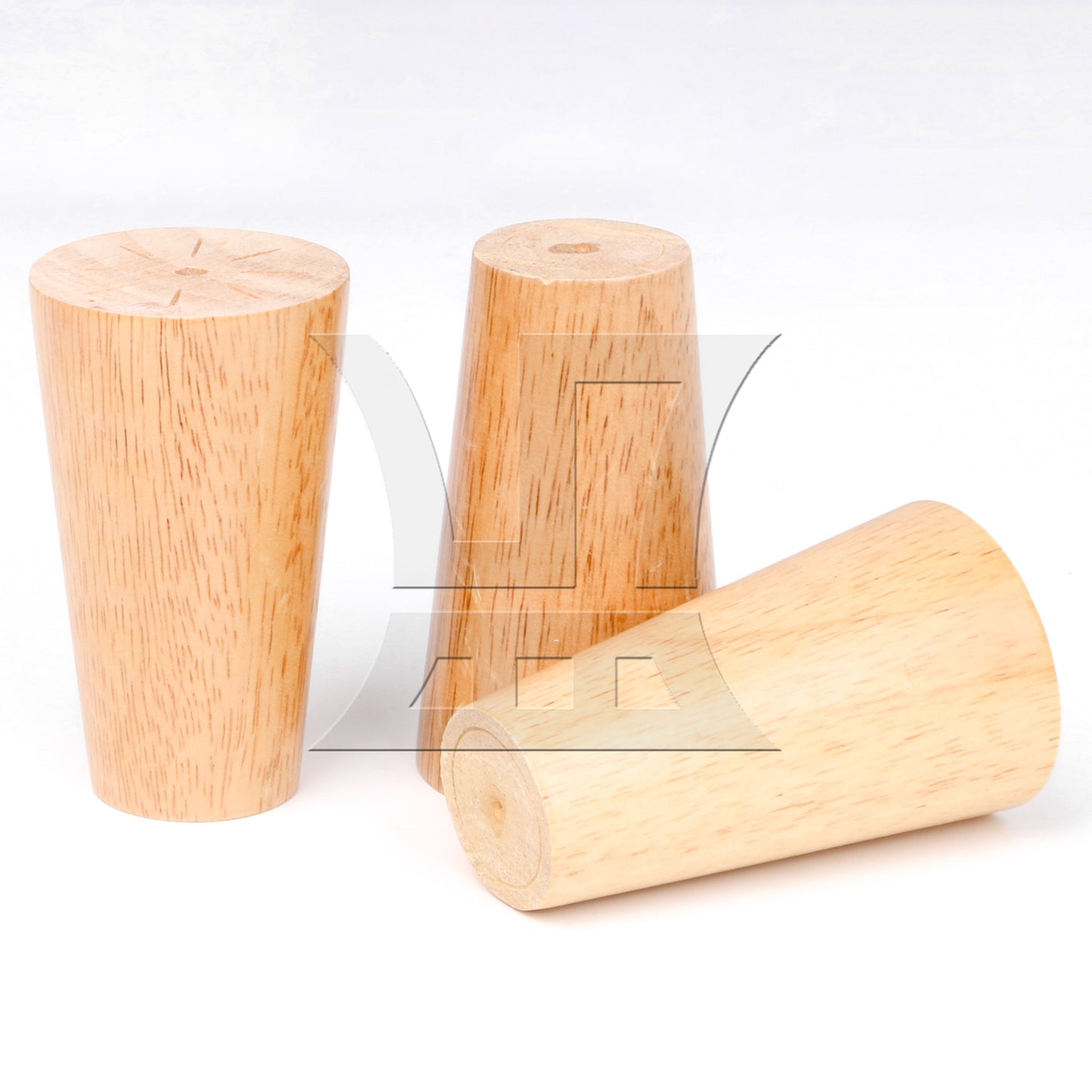 BQLZR Wooden Furniture Legs w/ Plates Screws for Sofa Table 100x60mm