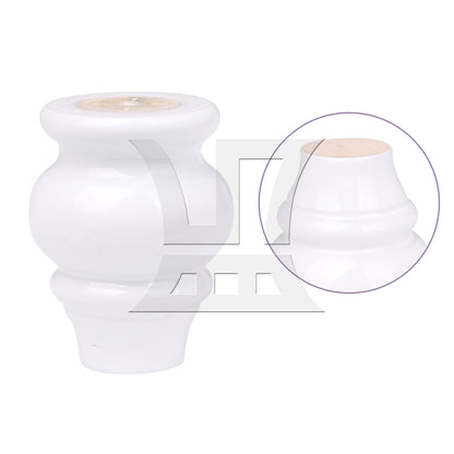 BQLZR  90x65x40mm White Wooden Gourd-shaped Home Furniture TV Cabinet Sofa Legs