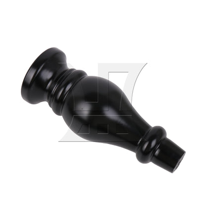BQLZR  Black Wood Gourd-shaped Furniture TV Cabinet Sofa Legs 18x6.5x2.5cm