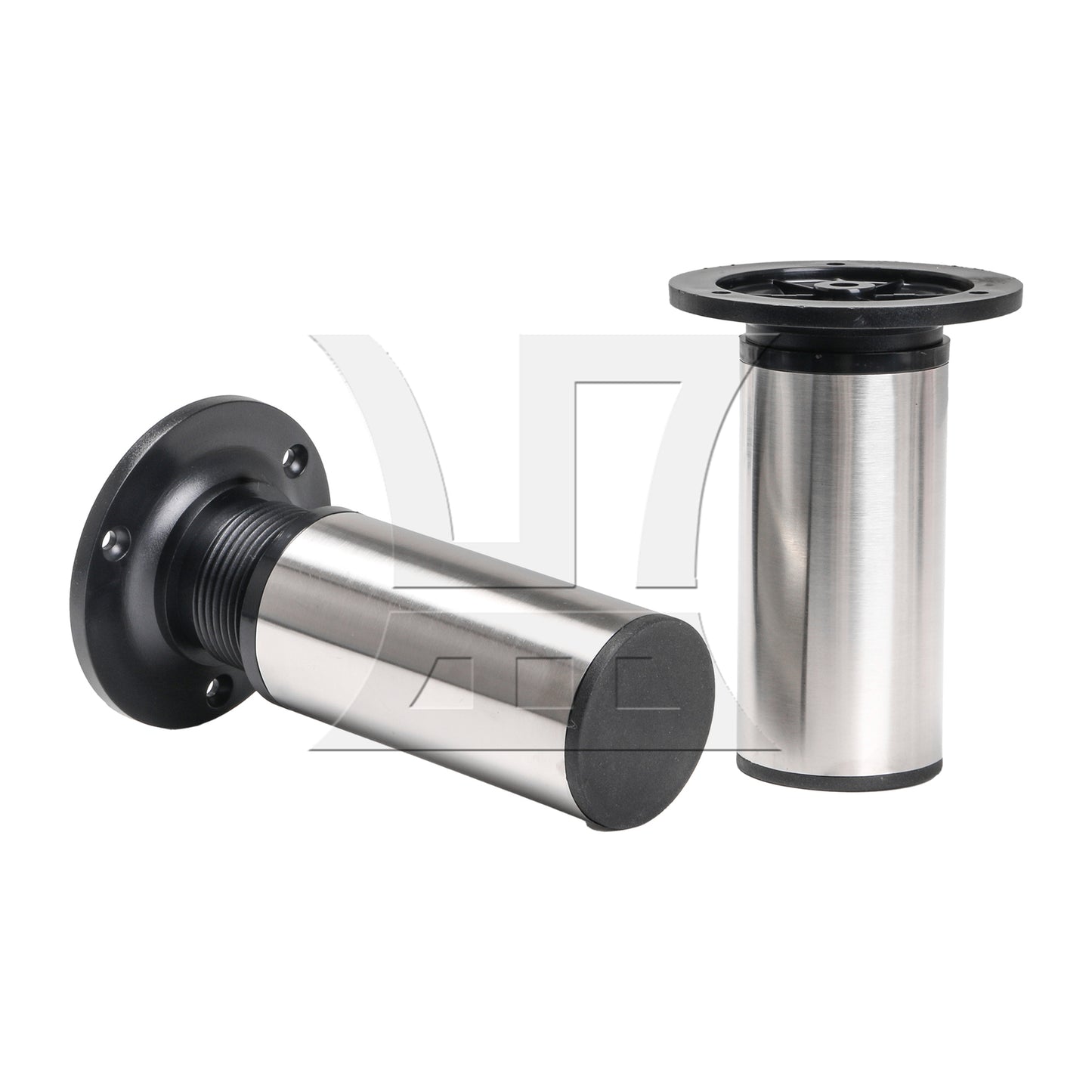 BQLZR 4Pcs 120x85mm Sofa Cabinet Stainless Steel Furniture Legs Feet Adjust to 135mm