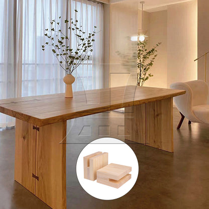 BQLZR 1.2x10CM Groove Wood Furniture Lifter Bed Sofa Table Risers Add 5cm