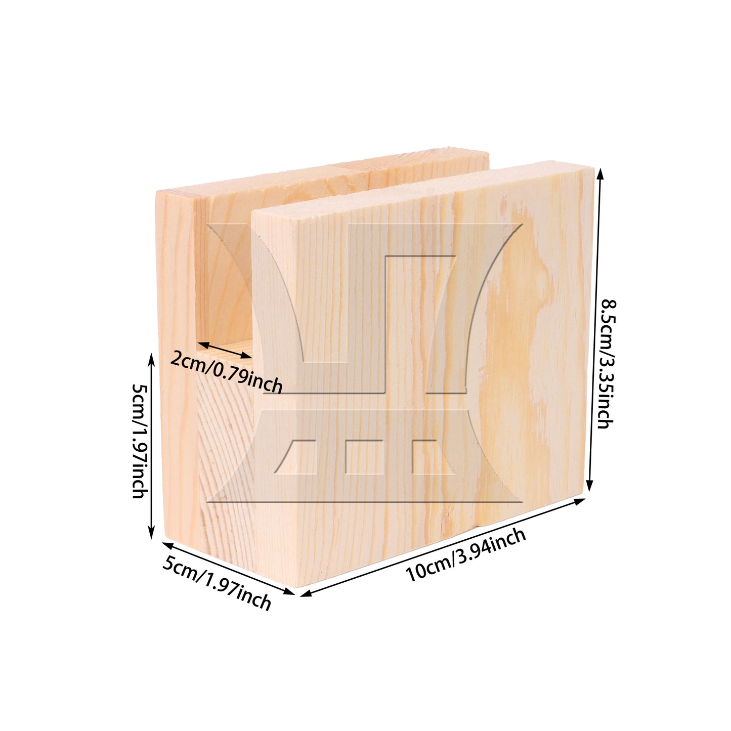 BQLZR  Groove Wood Furniture Lifter Bed Sofa Table Risers Add 5cm