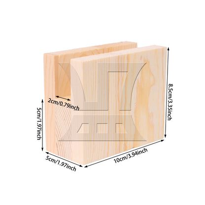 BQLZR  Groove Wood Furniture Lifter Bed Sofa Table Risers Add 5cm
