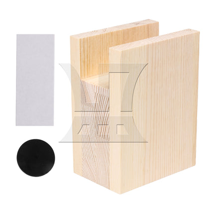 BQLZR 4cm Groove Wood Cube Furniture Lifter Bed Sofa Table Riser Height 5cm