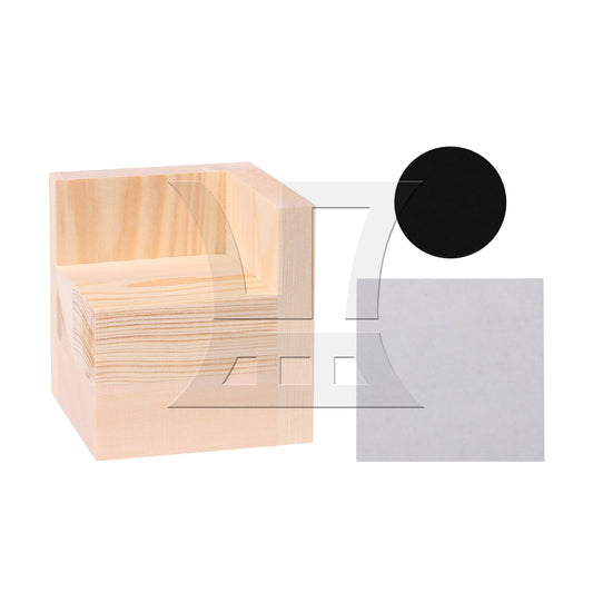 BQLZR 6x6CM Slot L-shaped Wood Furniture Lifter Bed Sofa Table Riser Add 5cm BQLZR
