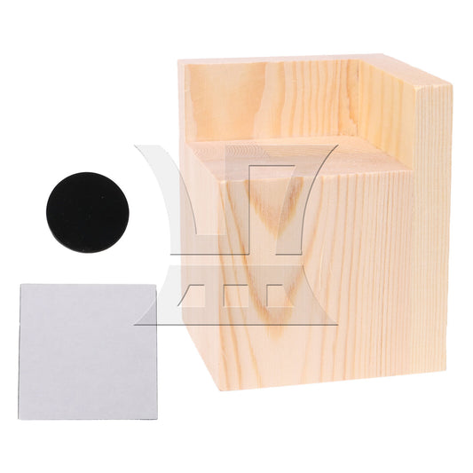 BQLZR 7x7CM Slot L-shaped Wood Furniture Lifter Bed Sofa Table Riser Add 8cm BQLZR
