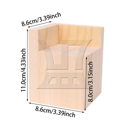 BQLZR 7x7CM Slot L-shaped Wood Furniture Lifter Bed Sofa Table Riser Add 8cm BQLZR