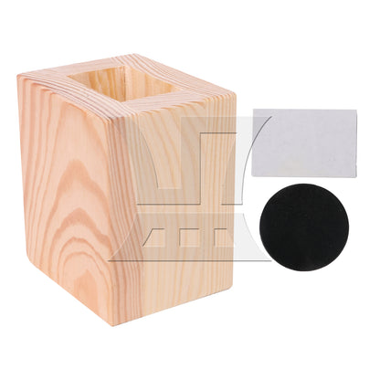 BQLZR 4x2.5CM Closed Hole Wood Furniture Lifter Bed Sofa Table Riser Add 5cm