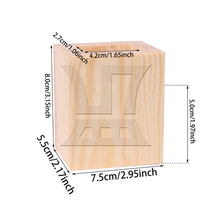BQLZR 4x2.5CM Closed Hole Wood Furniture Lifter Bed Sofa Table Riser Add 5cm