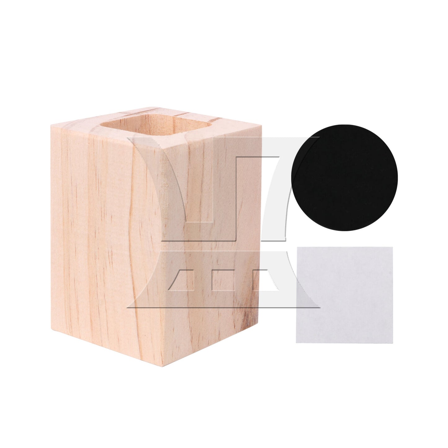 BQLZR  Closed Square Hole Wood Furniture Lifter Bed Table Riser Add 5cm