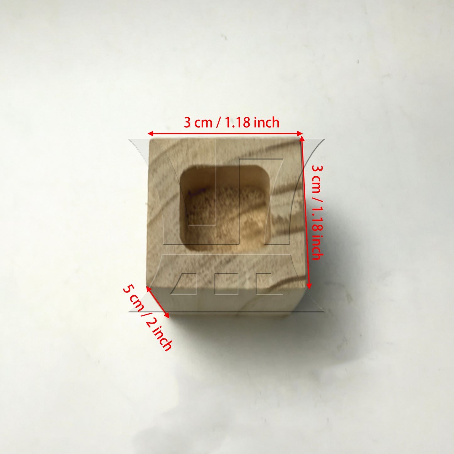 BQLZR  Closed Square Hole Wood Furniture Lifter Bed Table Riser Add 5cm